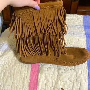 Leather Minnetonka Womens boot